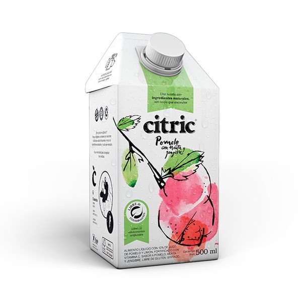 Jugo Pomelo con Menta Y Jengibre Citric Tetra 500 ml #1
