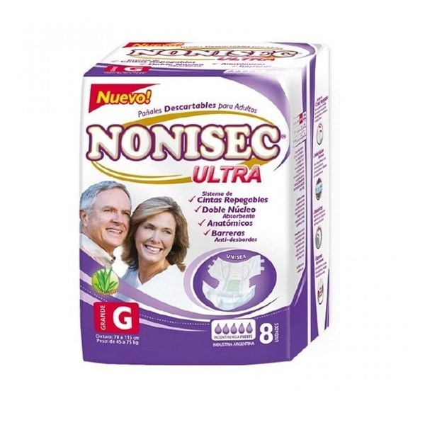 Nonisec Pañales Adultos Anatómicos Ultra g