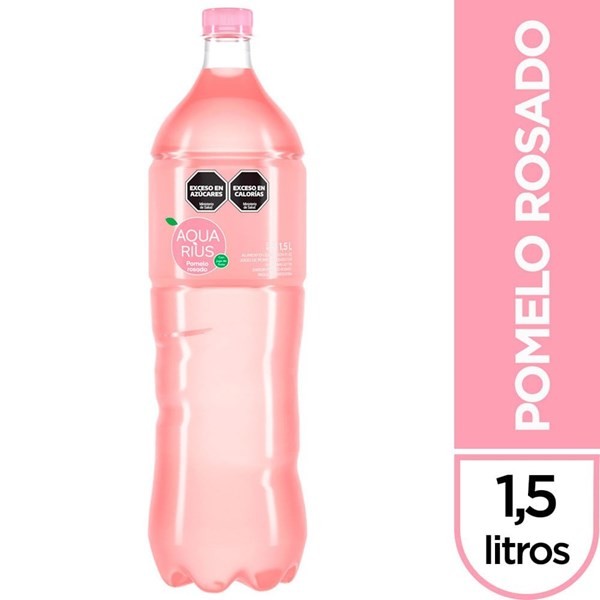 Agua Saborizada Aquarius Pomelo Rosado 1500 cc. #1