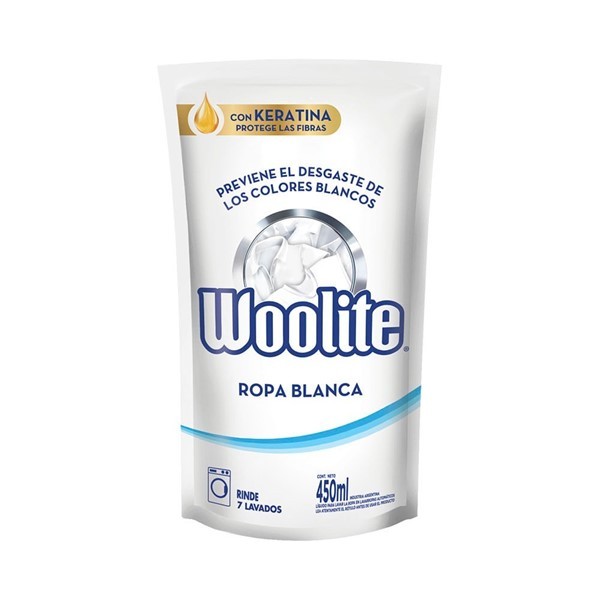 Detergente Woolite Ropa Fina Extra Blanco 450 Ml alt