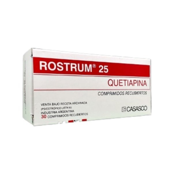 Casasco Rostrum 25 Mg Quetiapina x 30 Comp
