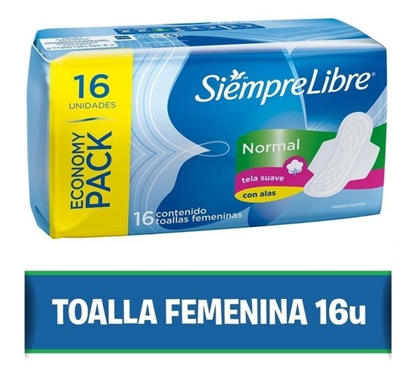 Siempre Libre Toallitas Femeninas Normal Con Alas