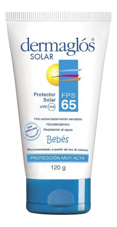Dermaglos Protector Solar Bebés Fps 65 crema 120 gr
