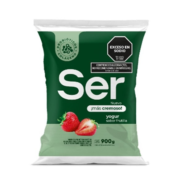 Yogur Descremado Bebible Ser De Frutilla En Sachet 900 G #1