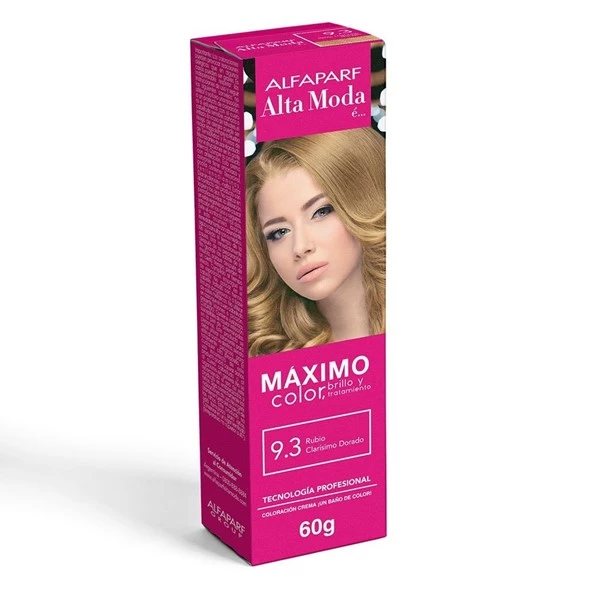 Alfaparf Alta Moda Coloracion Crema 9.3 Rubio Clarisimo Dorado