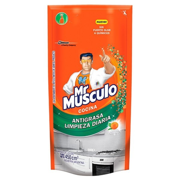 Mr Musculo Limpiador Cocina Antigrasa Doypack 450 ml #1