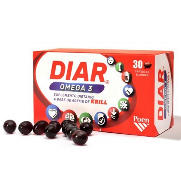 Diar Suplemento Dietario Omega 3 de Krill (30 Cápsulas Blandas) alt