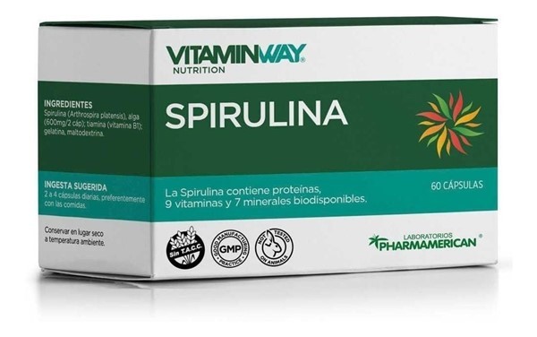Vitamin Way Suplemento Dietario Spirulina (60 Cápsulas) #1