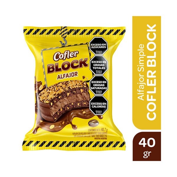 Cofler Alfajor Simple Block 40.7 G. #1