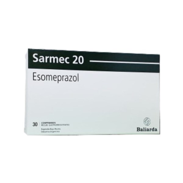 Baliarda Sarmec Esomeprazol 20 Mg x 30 Comp Recubiertos Gastrorresistentes #1