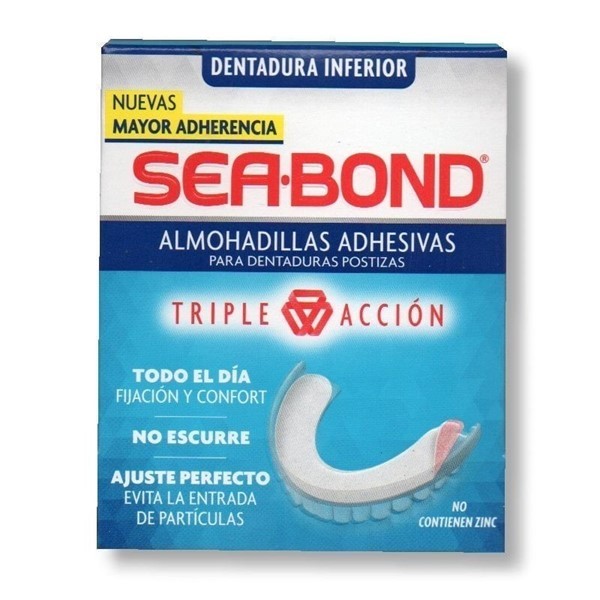 Sea Bond Almohadillas Dentadura Postiza Inferior Adhesivas #1