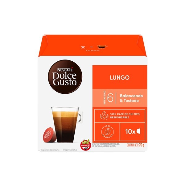 Cápsulas de Café Dolce Gusto Lungo 10 uni #1