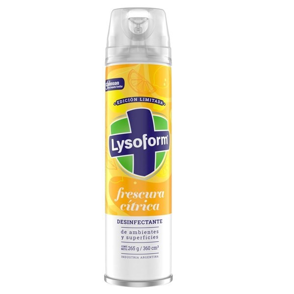 Lysoform Aerosol Desinfectante Frescura Citrica 360 ml alt