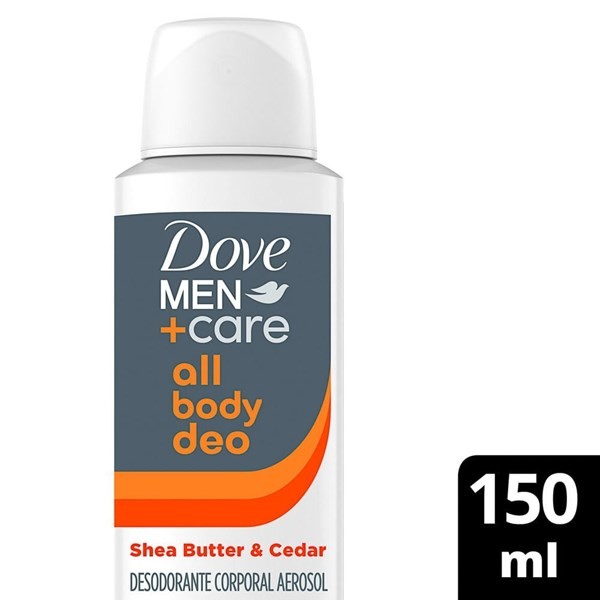 Dove Men Desodorante Aer All Body Shea Butter & Cedar 150 ml #1