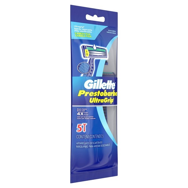 Máquinas Para Afeitar Gillette Prestobarba Ultragrip Desechables x 5 un alt