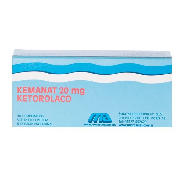 Aspen Pharma Kemanat Ketorolac 20 Mg x 10 Comp #1