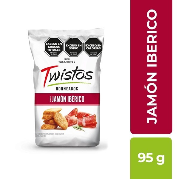 Mini Tostaditas Sabor Jamón Twistos 95 gr #1