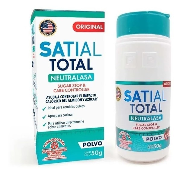 Satial Total Polvo Sugar And Carb Controller Con Neutralasa x 50gr