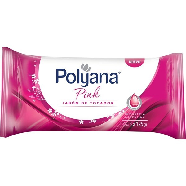 Polyana Jabon Pink 3 en 1 125 gr #1