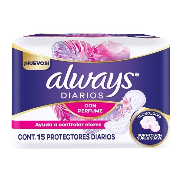 Protectores Diarios Always Con Perfume X 15 Unidades #1