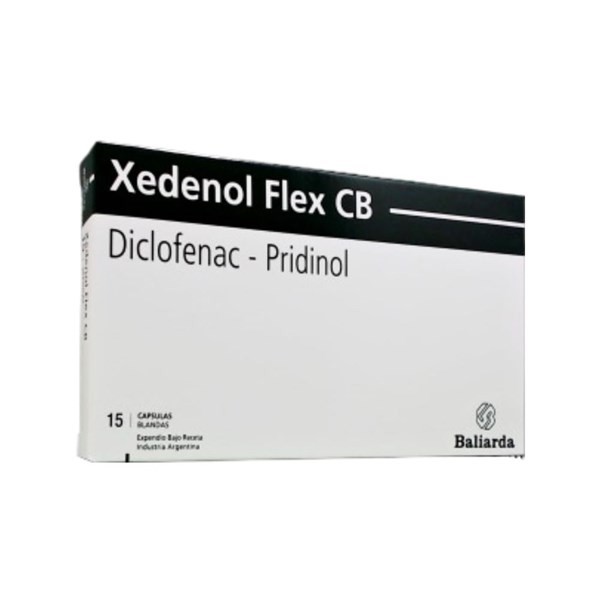 Baliarda Xedenol Flex Cb Diclofenac + Pridinol x 15 Cáps Blandas #1