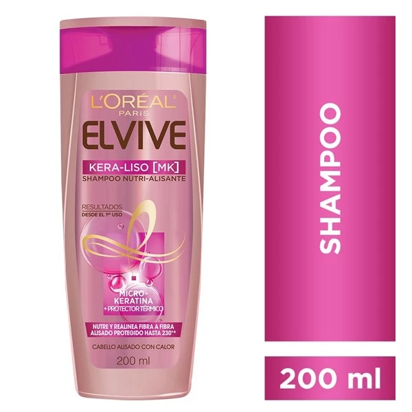 Elvive Kera-Liso MK Shampoo x 200 ml