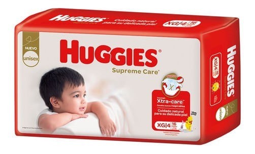 Huggies Pañales Supreme Care Xg (16 Unidades)