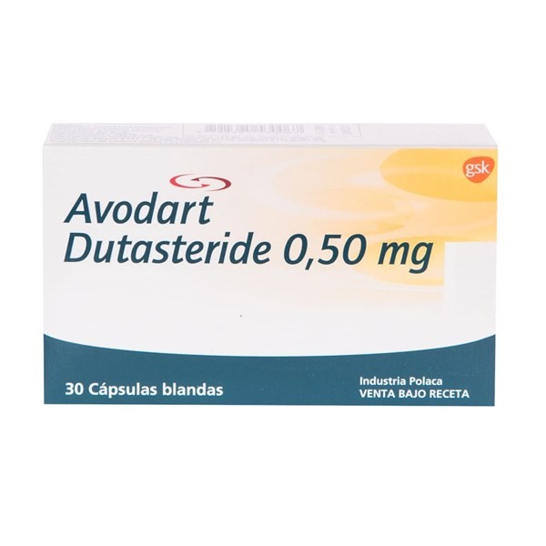 Glaxo Smithkline Avodart 0.5 Mg Dutasteride x 30 Cápsulas #1