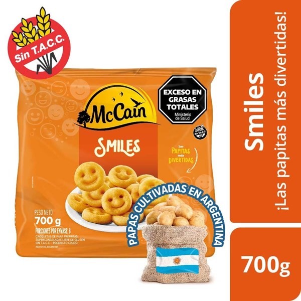 Papas Mc Cain Smiles 700 xg