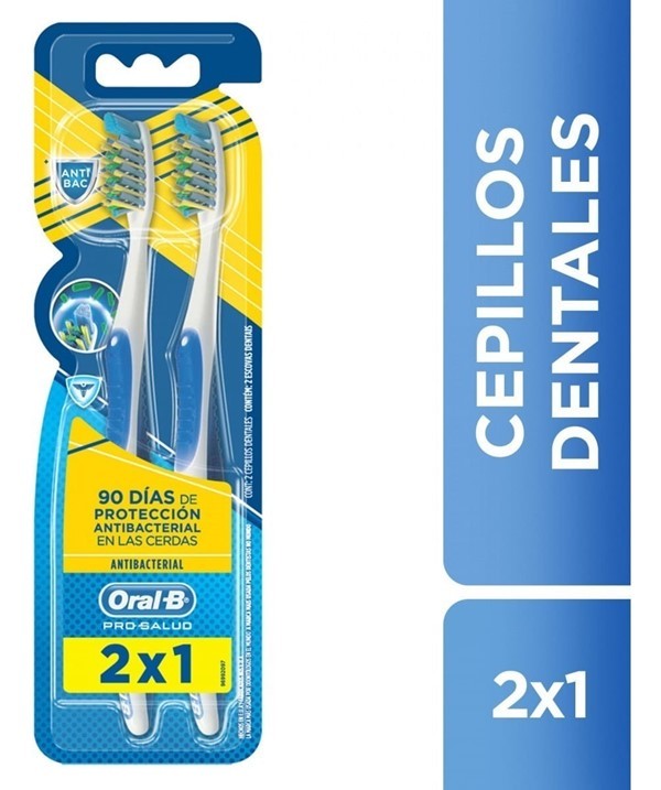 Oral B Cepillos Dental Pro Salud Antibacterial 2 x 1 #1