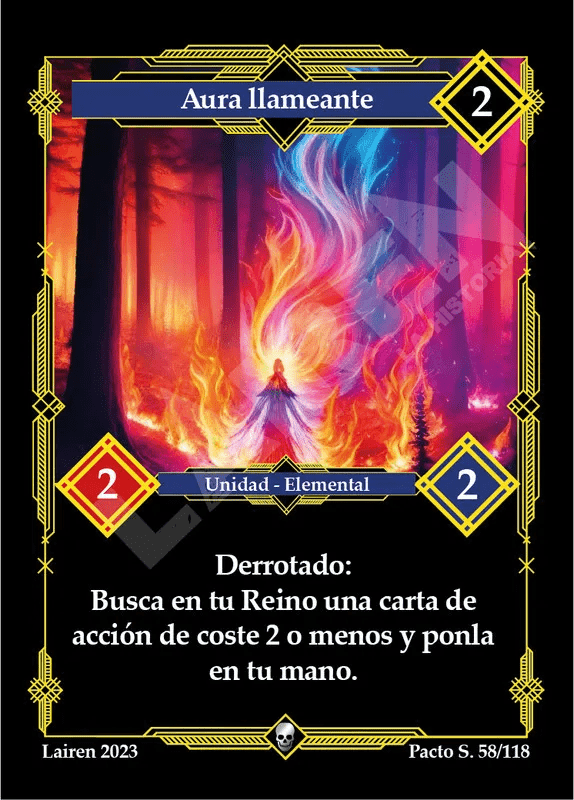 058 Aura Llameante 1ra Edicion - Coste 2