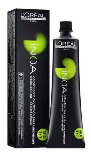 Loreal Profesional Kit Tinta L'oréal Professionnel Inoa Inoa Tono 5 Castaño Claro 20 vol. Para Cabello