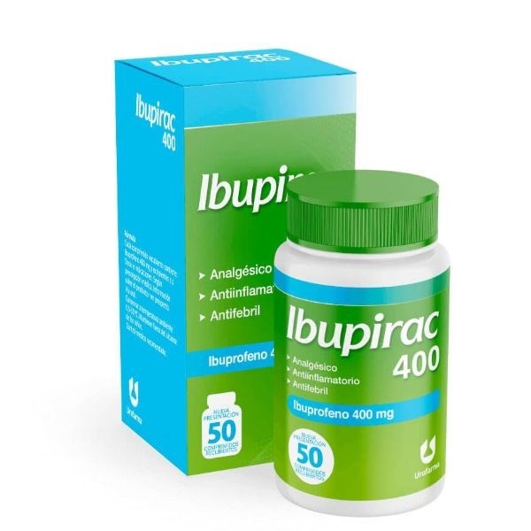 Ibupirac 400 mg | 50 comprimidos | Ibuprofeno #1