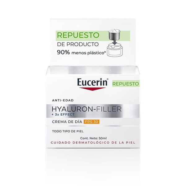 Crema Eucerin Hyaluron Filler Repuesto 3X Effect Fps 30 x 50 ml