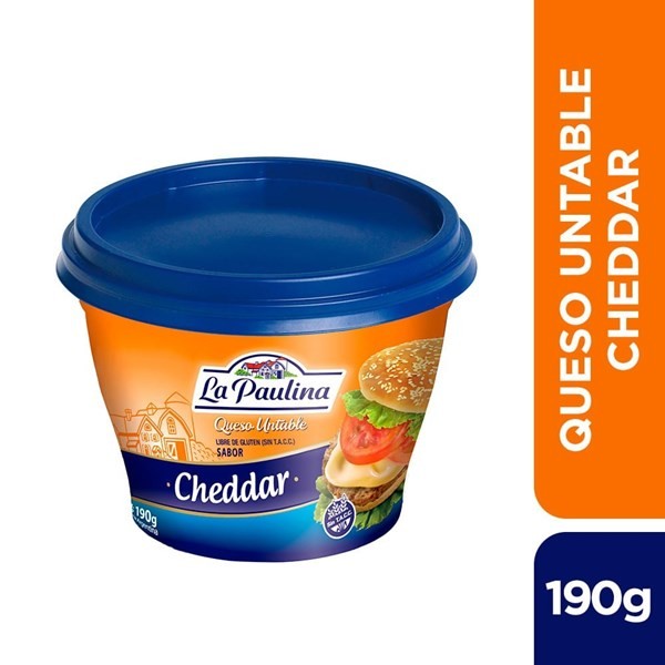 Queso Untable Cheddar La Paulina X 190 Gr #1