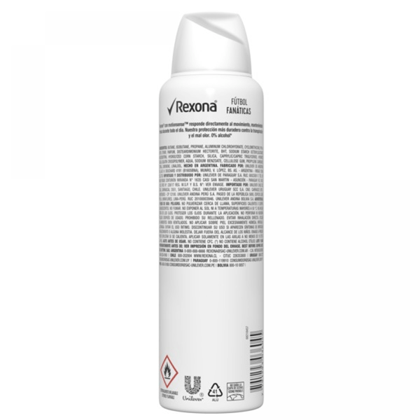 Rexona Antitranspirante Para Mujer Futbol Fanatica 90 gr alt