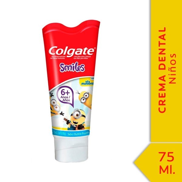 Crema Dental Colgate Smiles Minions 6+ Años 75 Ml
