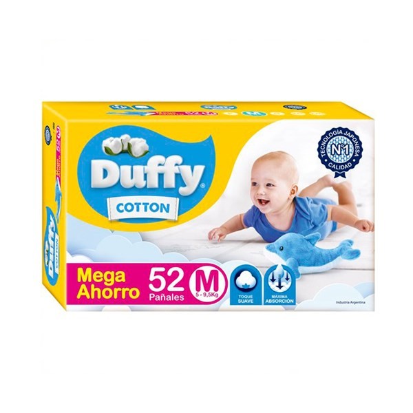 Pañales Talle M Duffy Pack Ahorro 52 Uni #1