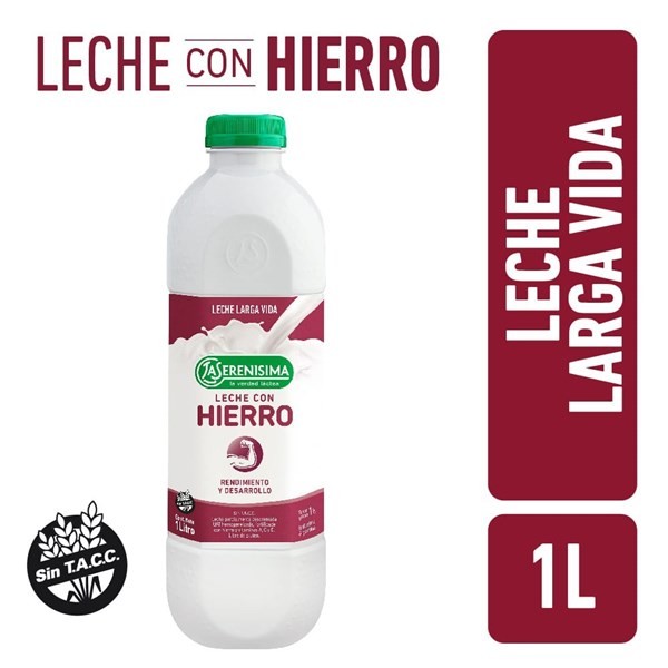 Leche Uat Desc La Serenisima Hierro 1 l #1