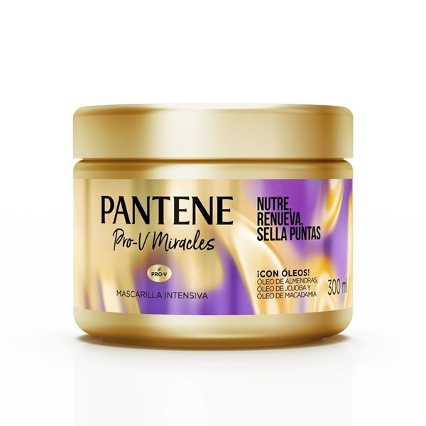 PANTENE Nutre Renueva y Sella Puntas Crema Tratamiento Pelo Seco | 300 ml #1