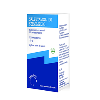 SALBUTAMOL INHALADOR 100MCG 200 DOSIS