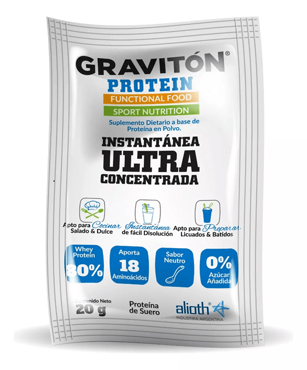 Gravitón Protein Suplemento Nutricional 20 Sobres Sabor Neutro Sabor Único alt