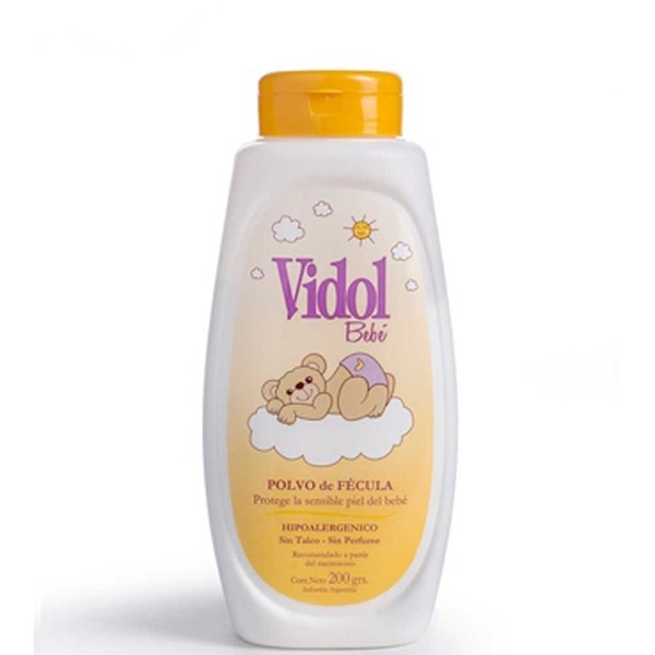 Vidol Bebé Polvo en Fécula Hipoalergénico Tarro 200 g #1