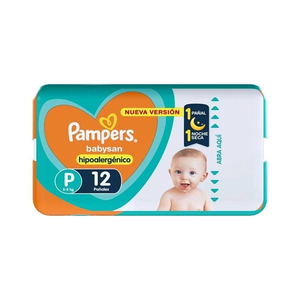 Pañales Pampers Babysan P X 12 U #1