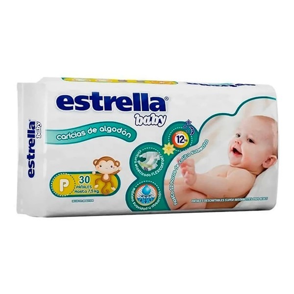 Estrella Talle P hasta 7,5 kg x 30 Uni alt