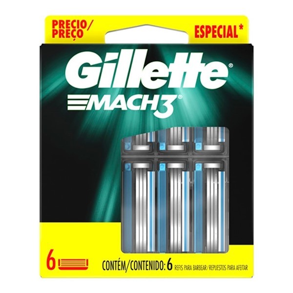 Gillette Cartuchos 3 mach (6 Repuestos) #1