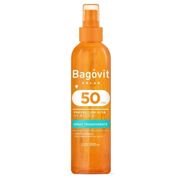 Bagovit Protector Solar en Spray Transp 200 ml