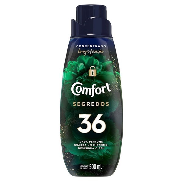 Suavizante Concentrado Comfort Segredos 36 x 500 ml