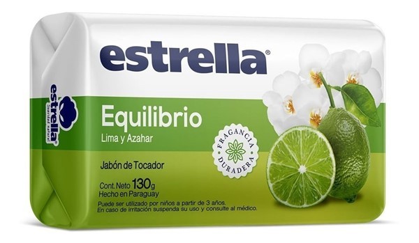 Estrella Jabon de Tocador Equilibrio 130 gr 3 Unidades