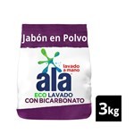 Jabón En Polvo Lavado A Mano Ala Con Bic Maxima Blancura 3 Kg. #1